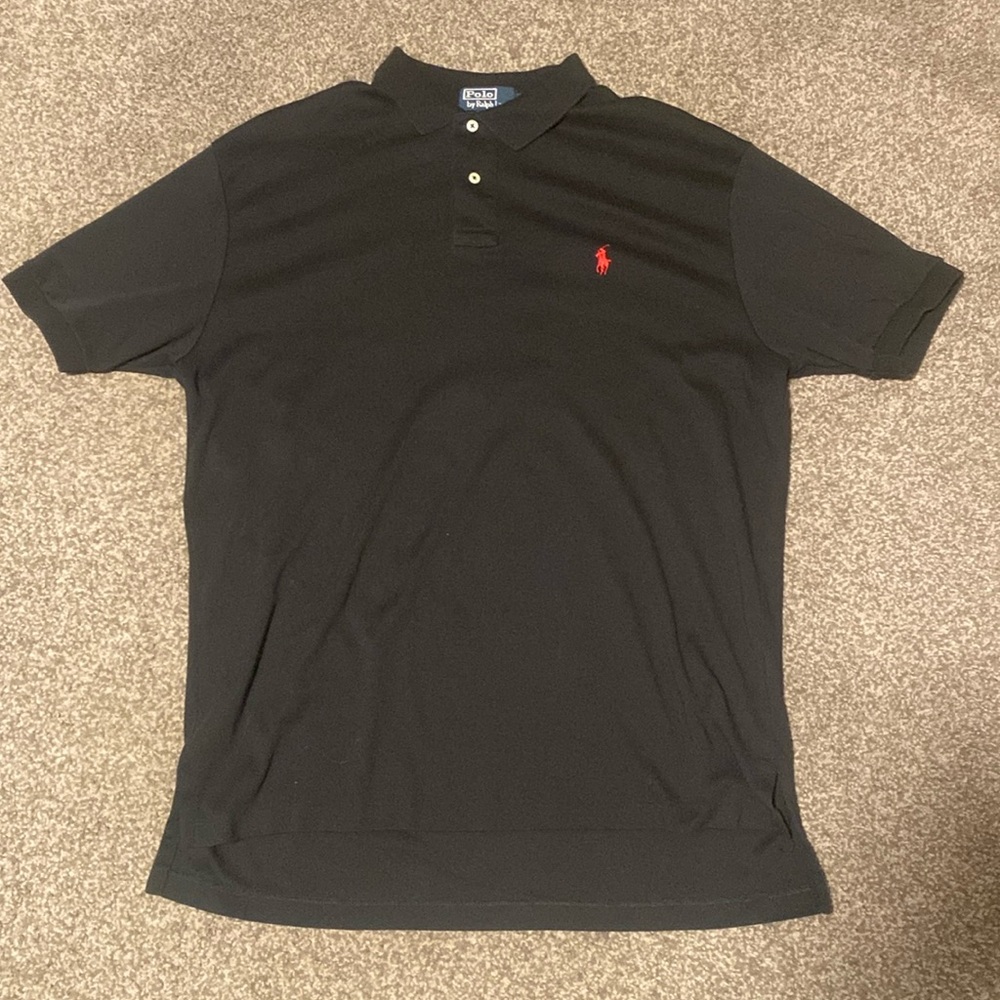 Black Polo by Ralph Lauren. Size large.
